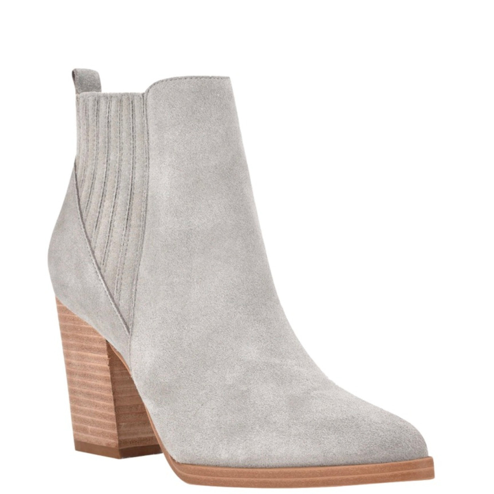 Women's Gray Suede, Leather Ankle Boots & Booties Size 9